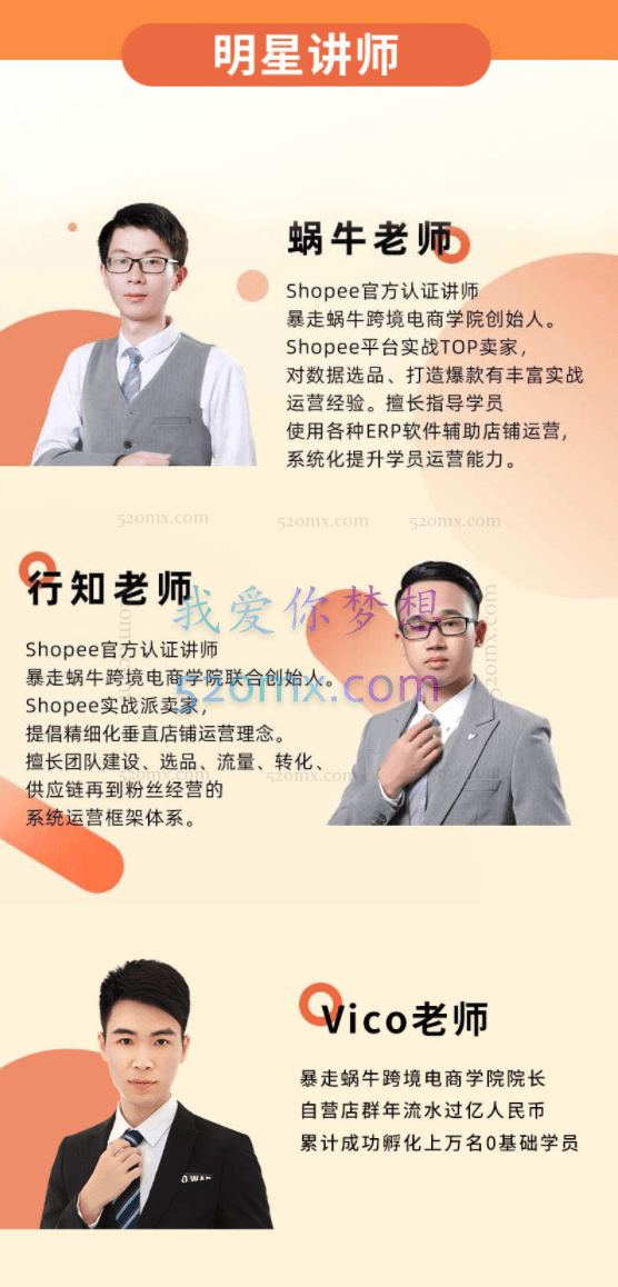 暴走蜗牛跨境电商学院Shopee入门创业班