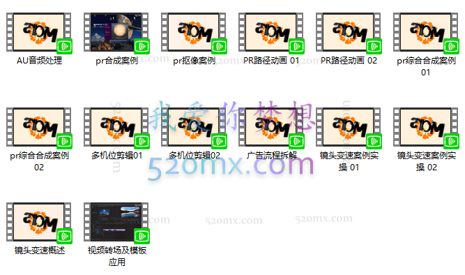 某机构影视剪辑视频课程，干货满满，零基础也可以学会的影视视频剪辑