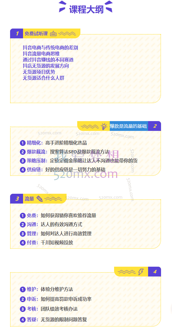 大梨:抖店无货源进阶冲刺课