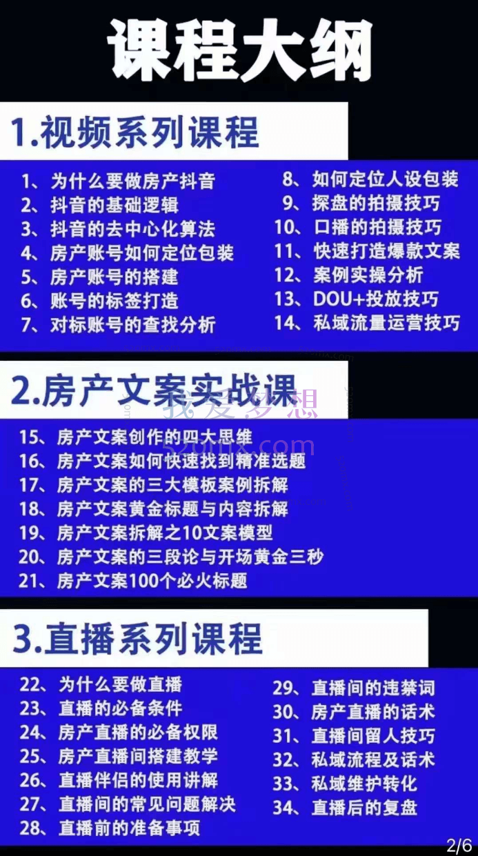 山哥房产教学实战教程:手把手教你从0-1做房产账号,短视频+直播变现