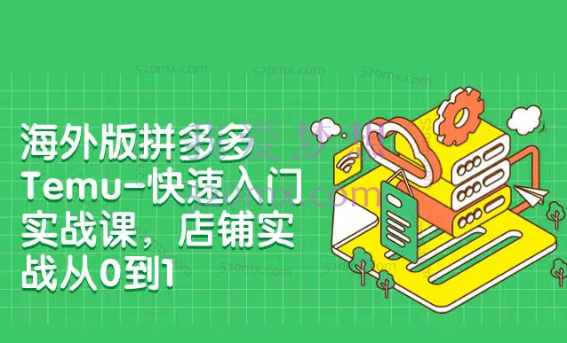 海外版拼多多Temu快速入门实操课,店铺实战从0到1