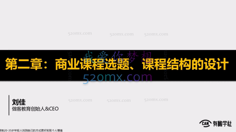 黄有璨Top课程制作人年度成长计划