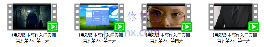 夏晓晨《电影剧本写作入门实训营》第2期