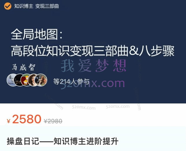 马成智:操盘日记——知识博主进阶课马成智