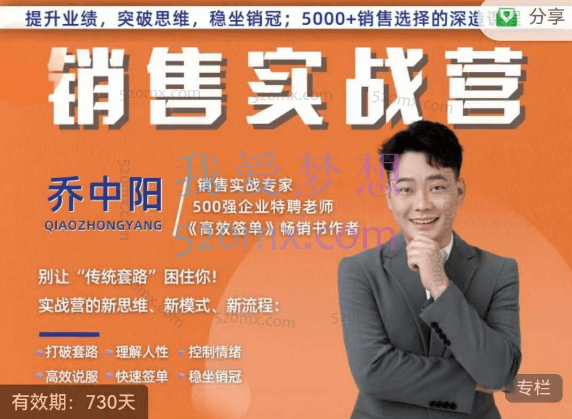 乔中阳:销售实战营