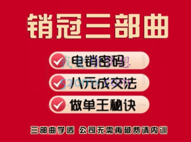 西哥销冠三部曲-打造销冠团队培训全案-实战销售技巧系列