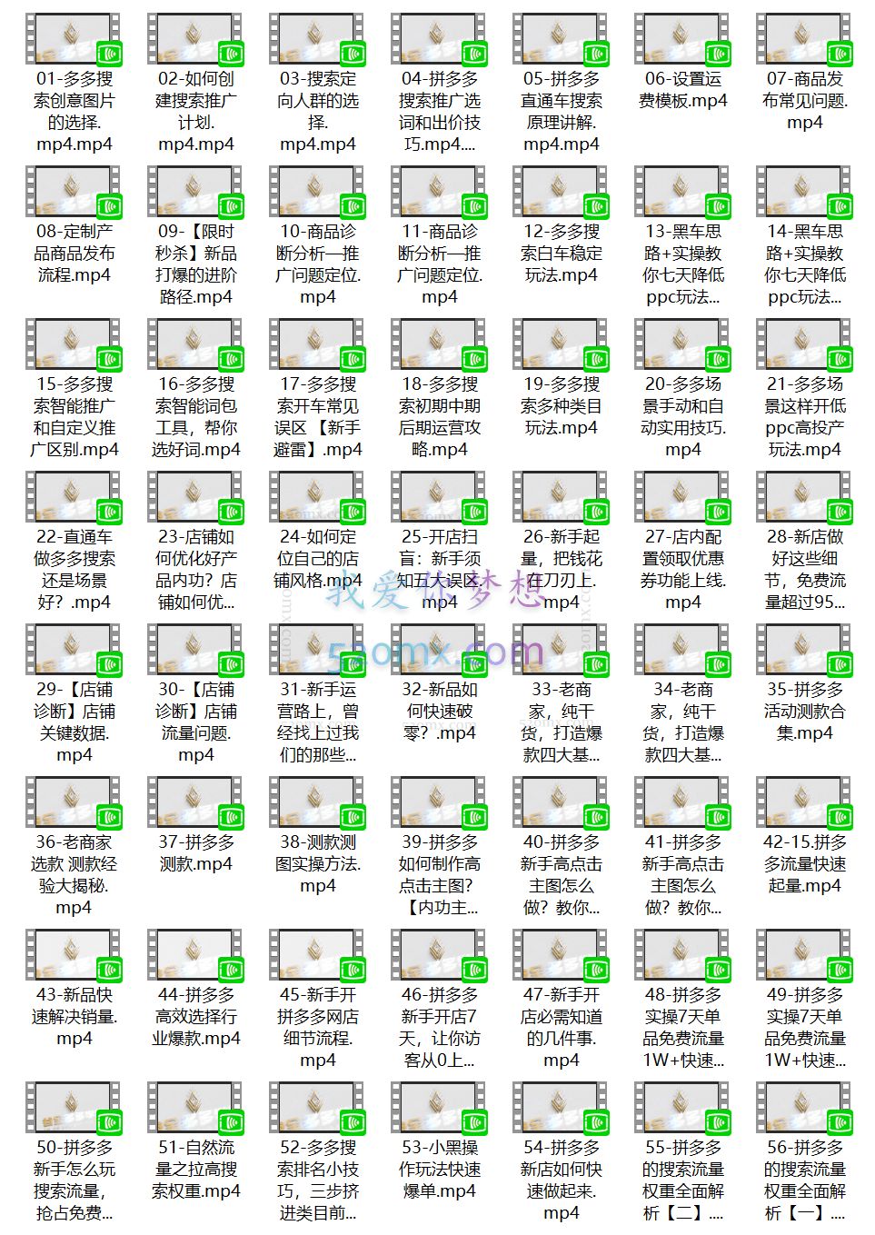 鑫老板谷金学堂拼多多运营实操合集