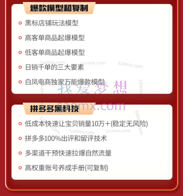 拼多多日销千单训练营白凤电商