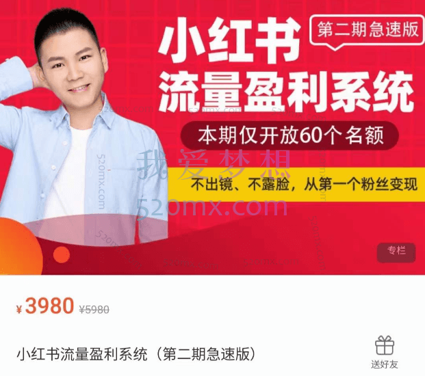 小红书流量盈利系统(第二期急速版)