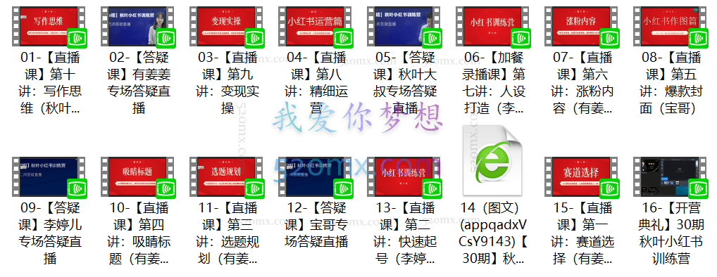 【30期】秋叶小红书训练营,35天小红书训练营