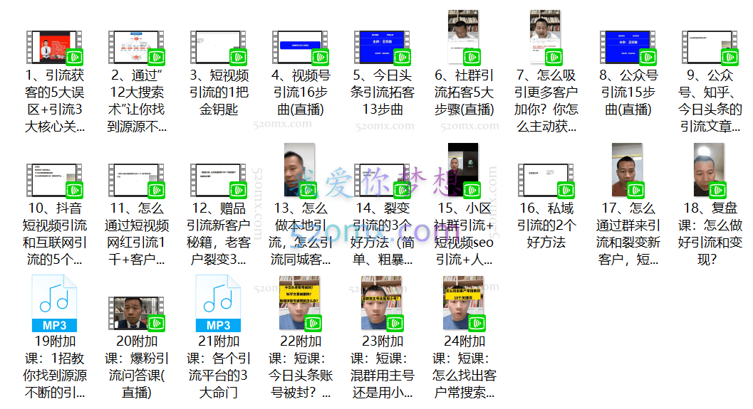 王双雄老师:引流获客视频课《爆粉系统2.0》