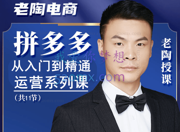 老陶电商:从入门到精通多多运营系列课