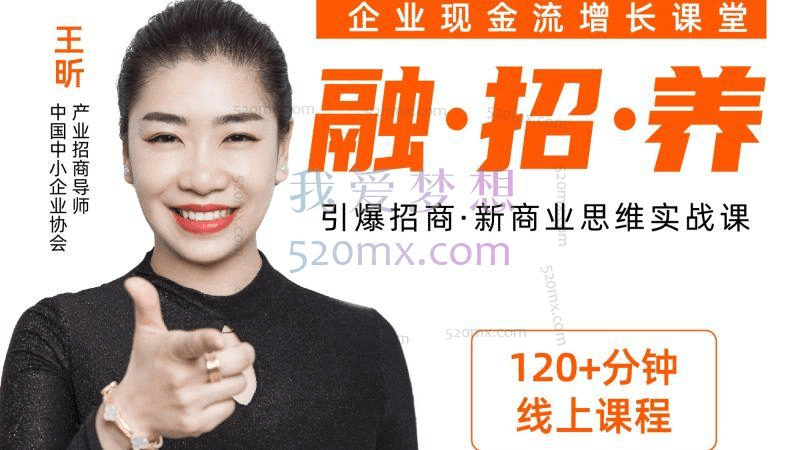 王昕:引爆招商·商业模式创新思维中小企业转型增长线上实战课