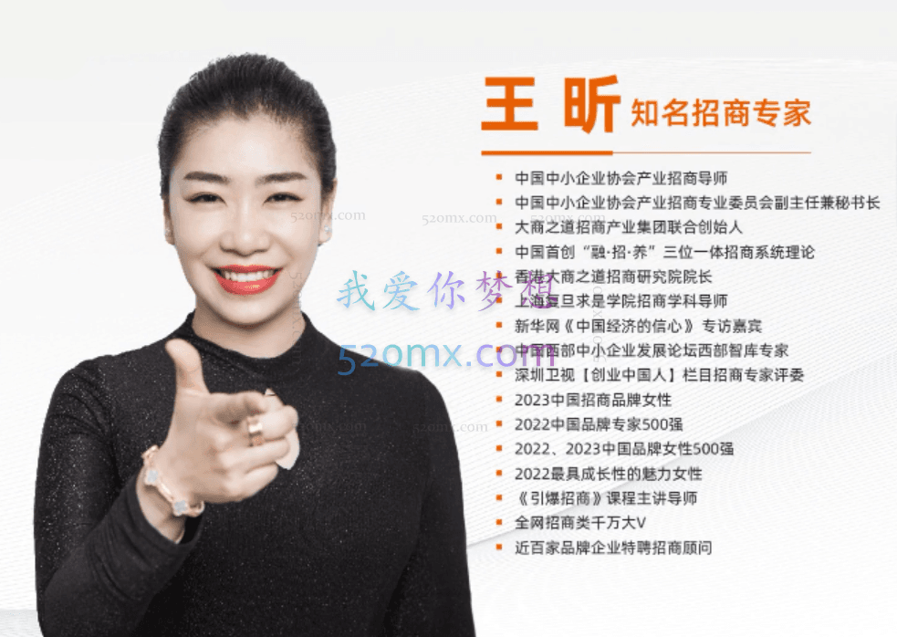 王昕:引爆招商·商业模式创新思维中小企业转型增长线上实战课