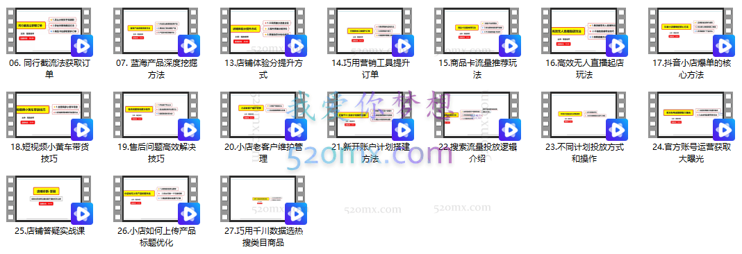 2023抖店运营实操课,抖音小店无货源0基础到爆单,适合新手快速起店