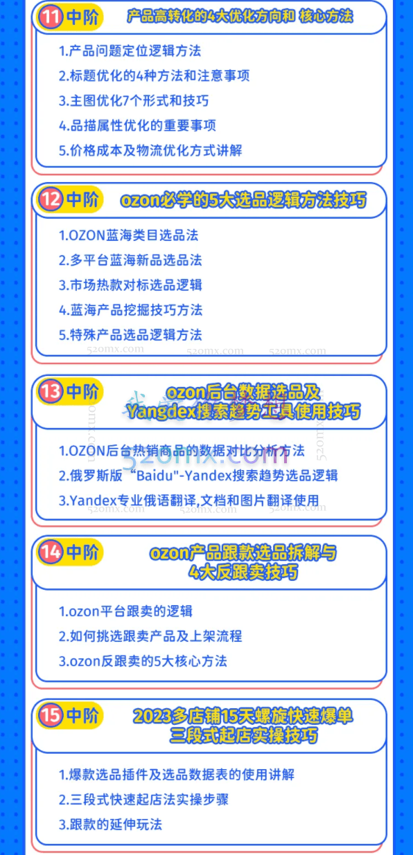 2023跨境黑马:OZON线上陪跑训练营