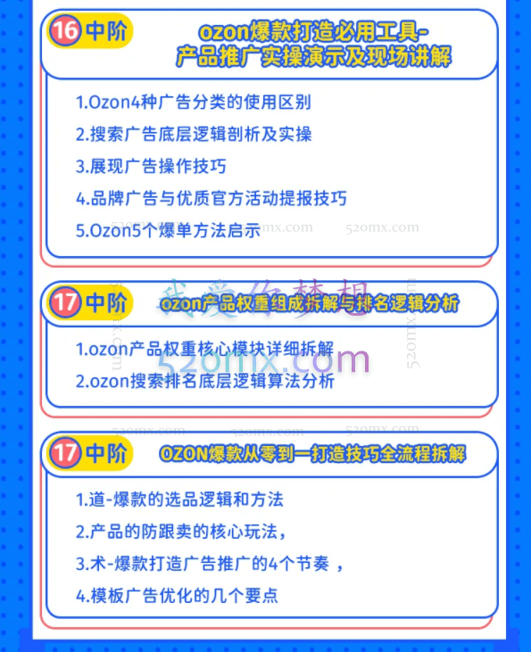 2023跨境黑马:OZON线上陪跑训练营