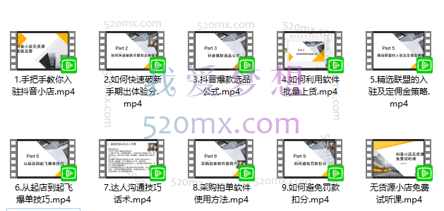 大梨:2022抖音小店无货源基础课程