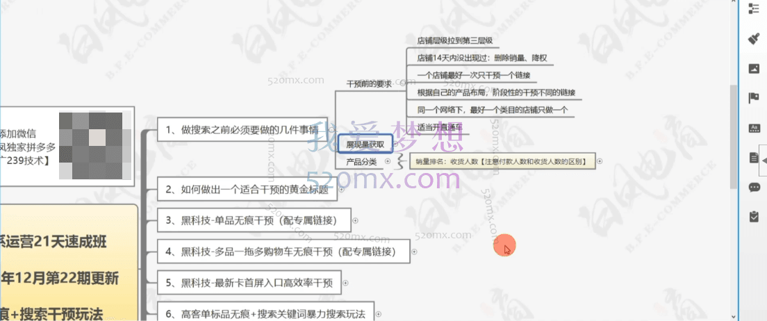 白凤电商:淘宝运营21天速成班之无痕+搜索干预玩法第22期
