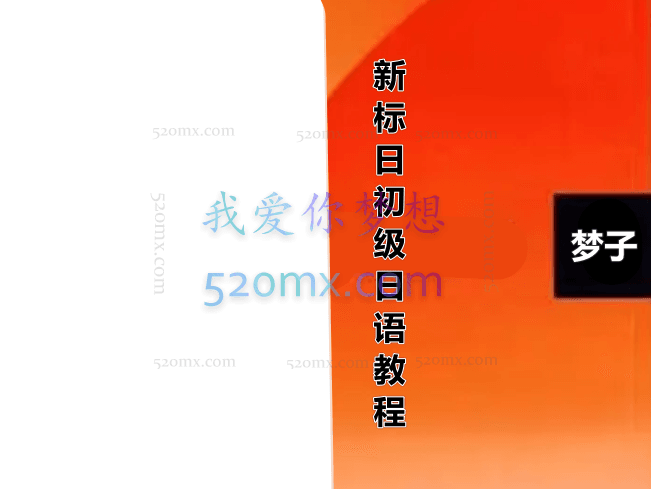 梦子老师新标日初级上下两册精讲班