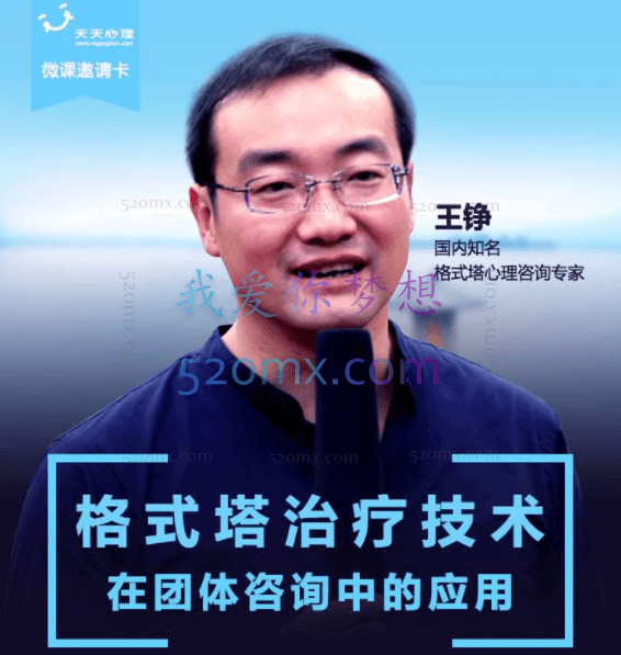 王铮:格式塔疗法理论与案例分析初中高系列课程