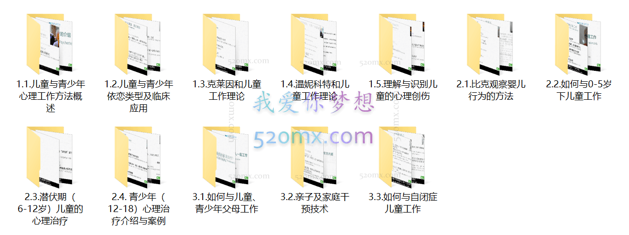 儿童青少年心理咨询工作指南36讲视频+课件(中英字幕)