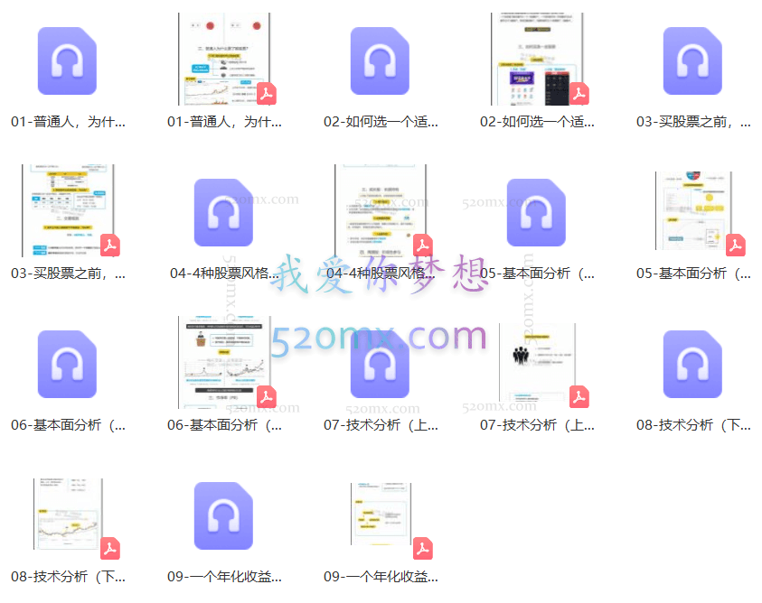 简七:股票投资课(入门/财报/估值/成长股)