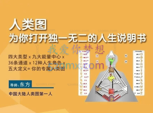 【视频课 】人类图，为你打开独一无二的人生说明书