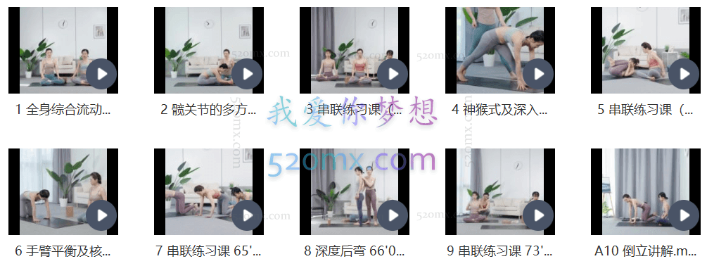 王蕊10天瑜伽高阶精讲课