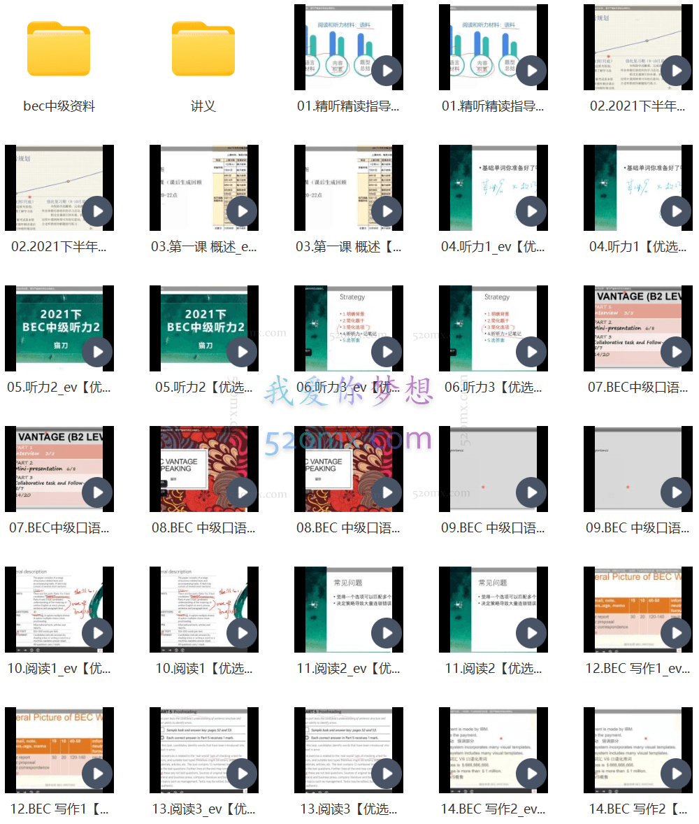 猫刀老师BEC猫桃下半年全程班