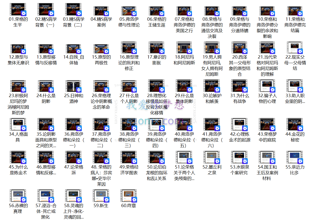 安·凯斯门特：荣格分析心理学理论与实践课程工作坊线上课视频60集