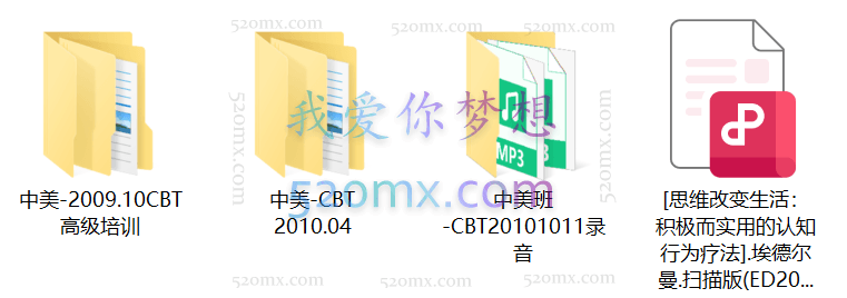 中美CBT认知行为