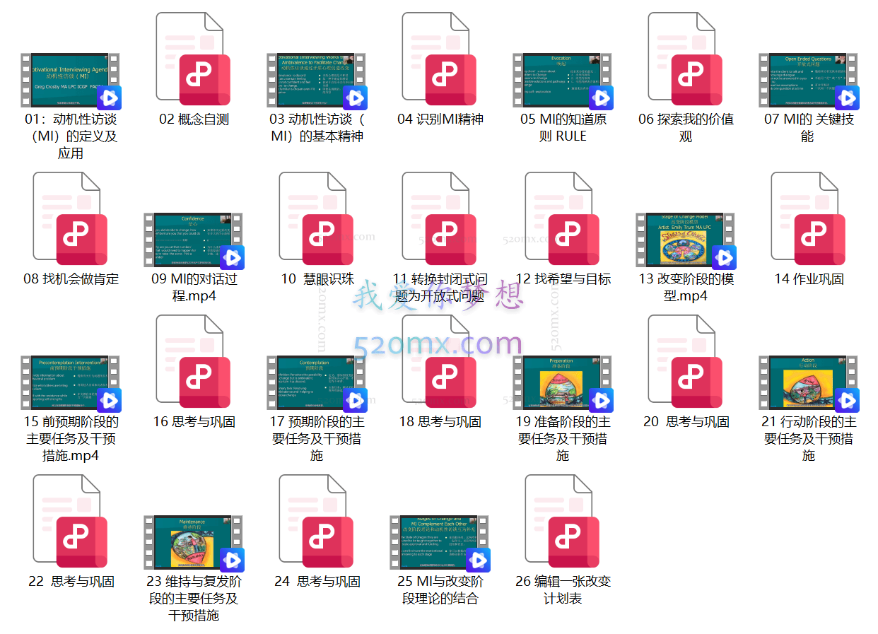 动机性访谈(MI)训练营