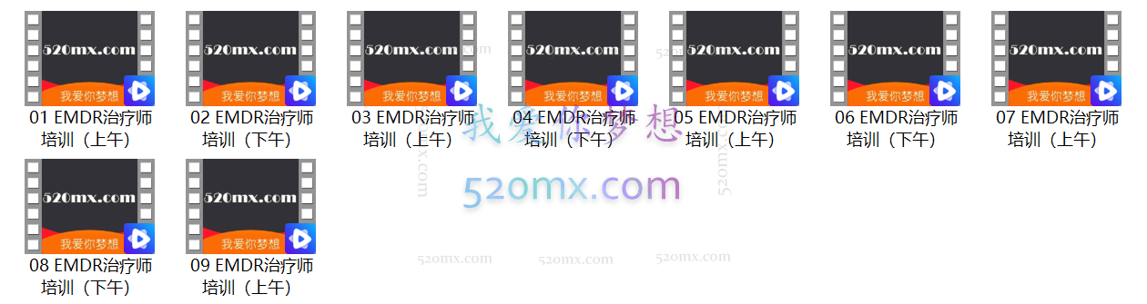 EMDR：眼动脱敏与再加工创伤治疗师培训课程录音+笔记