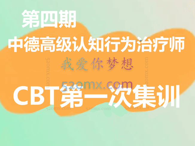 第四期中德高级认知行为治疗师连续培训项目CBT第一次集训