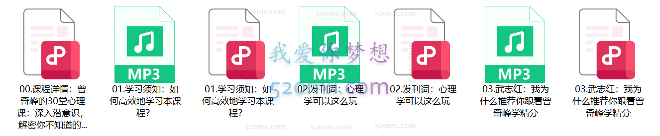 曾奇峰心理课30讲:解密你不知道的人生