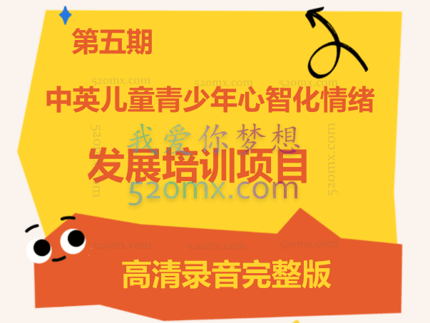 第五期中英儿童青少年心智化情绪发展培训项目高清现场录音完整版