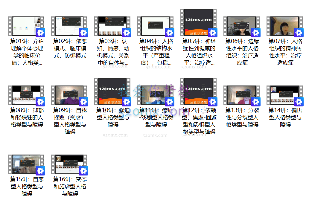 南希本尊：理解人格结构16讲
