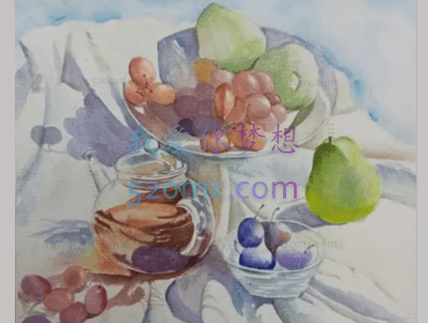 水彩实战案例分析视频教学_水彩专业水彩画课程教案分析_水彩教学视频