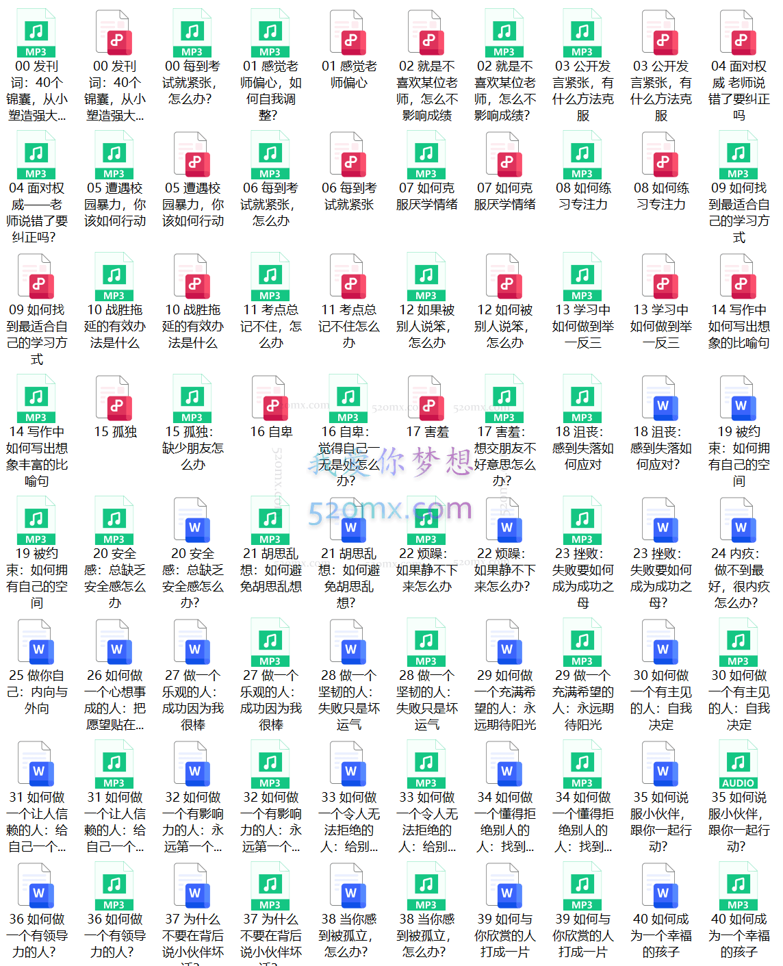 给孩子的心理成长课，40个锦囊，从小塑造强大内心