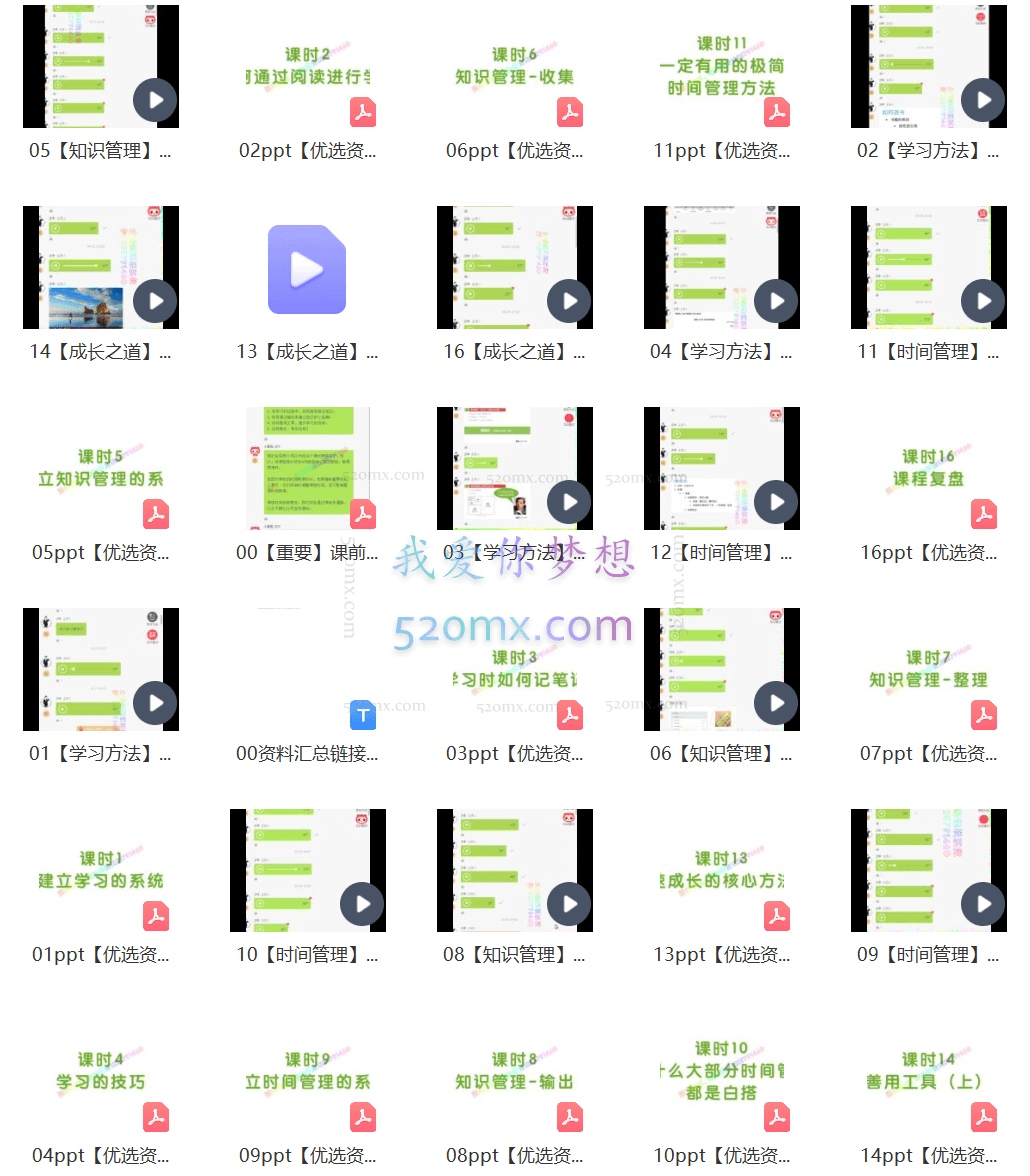 沙牛老师16堂学习方法系统课,助你高速成长!