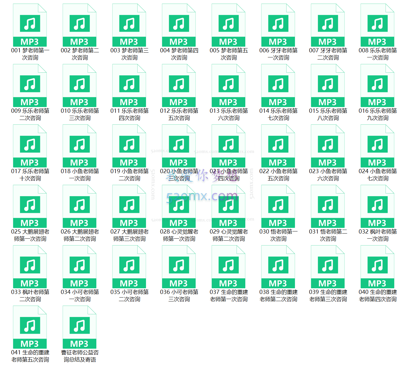 心理咨询个案全程集