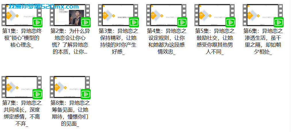 【异地恋】终极“锁心”模型