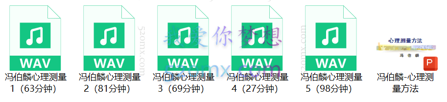 冯伯麟：心理测量