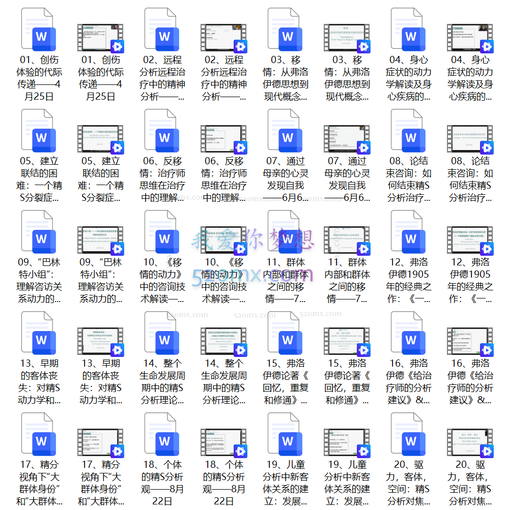 世界精分大师系列课弗洛伊德篇,第二季20讲视频