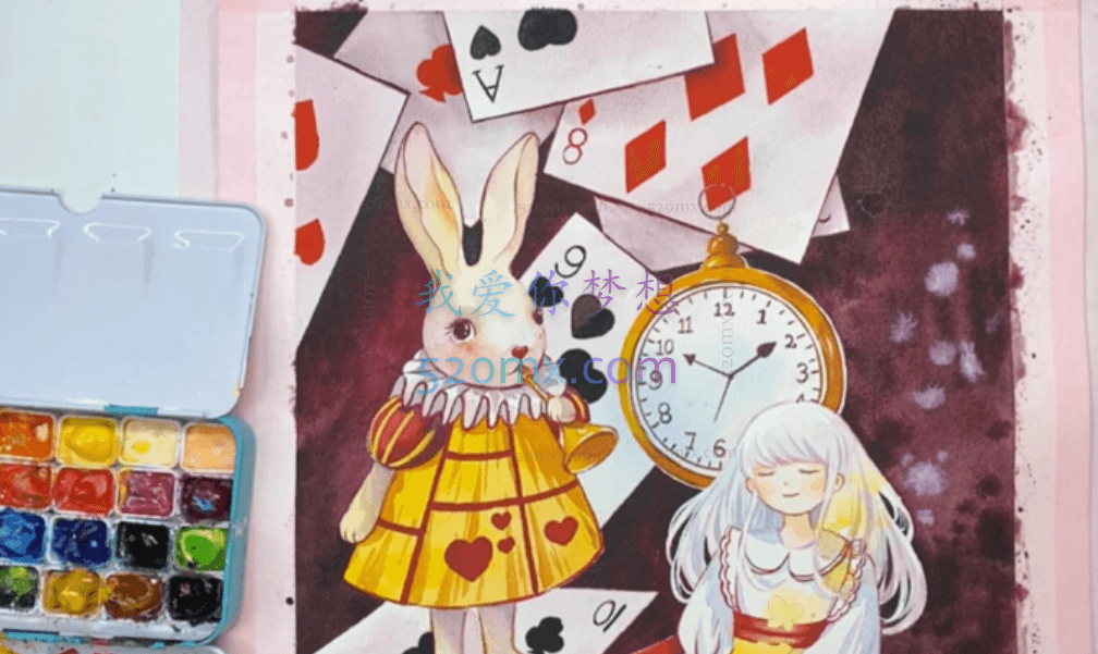 诣七七：水彩插画进阶班第二期2021年6月结课【画质不错】 #2