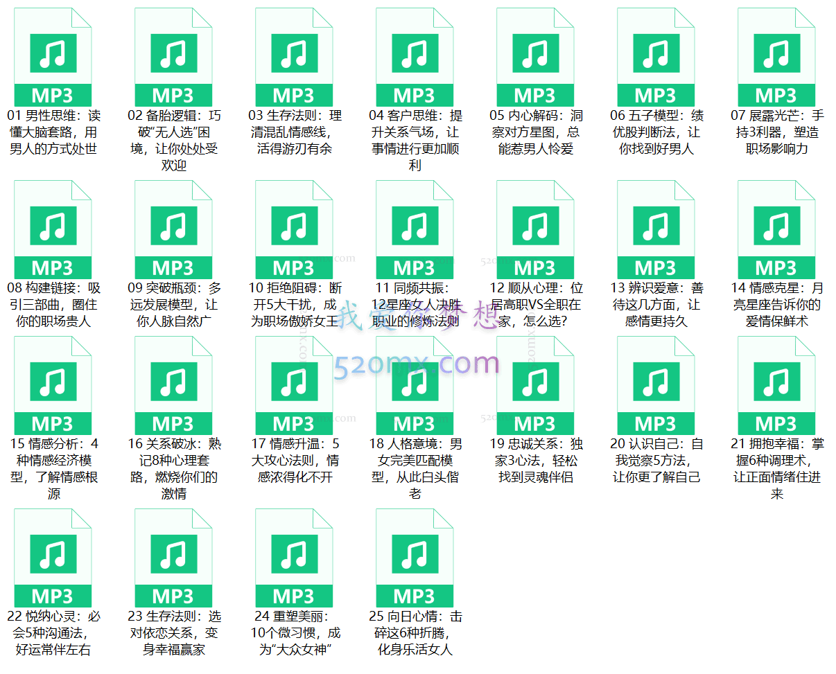 倬伦:女人控场术25讲音频 #2