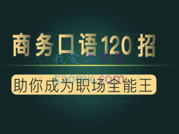 《夏说英文·商务口语120招》商务口语课共6大技能，120节