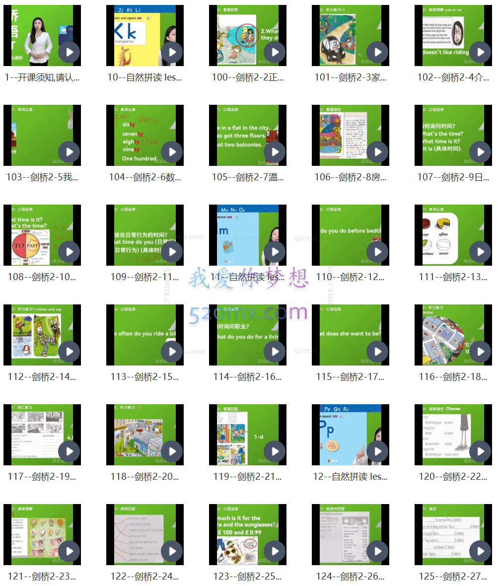 朵拉老师剑桥英语五合一精品课!自然拼读+剑桥1-3+KET视频,助力KET过关考试~