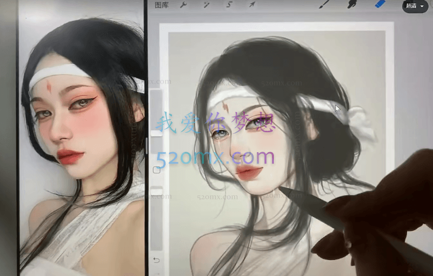 皮埃尔ipad团练课美型人物头像完结